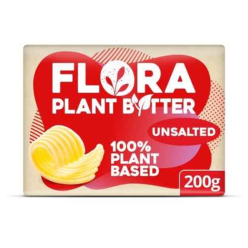 Flora Plant Butter Unsalted Block 200g