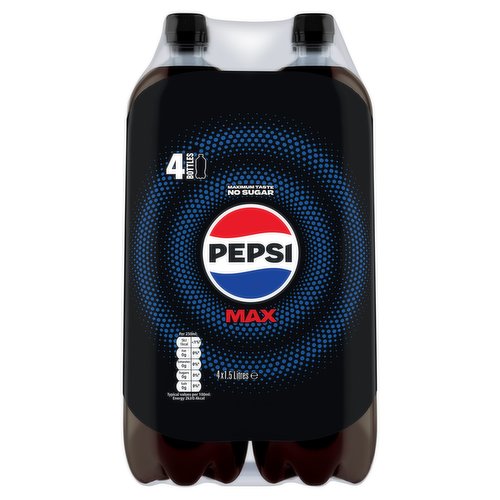 Pepsi Max 4 x 1.5 Litres