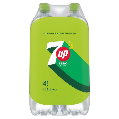 7UP Zero Sugar 4 x 1.5 Liters