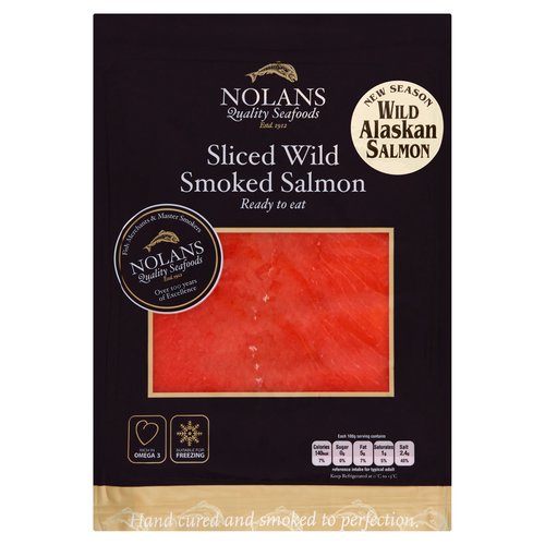 Nolans Sliced Wild Smoked Salmon 100g