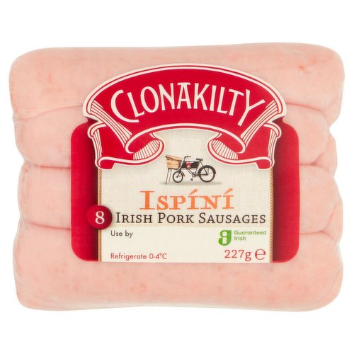 Clonakilty 8 Irish Pork Sausages 227g