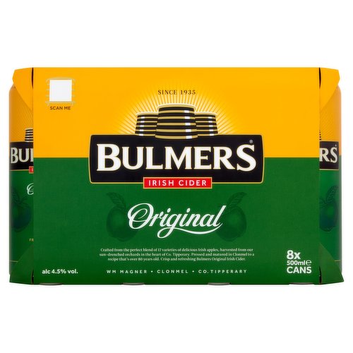 Bulmers Irish Cider Original 8 x 500ml