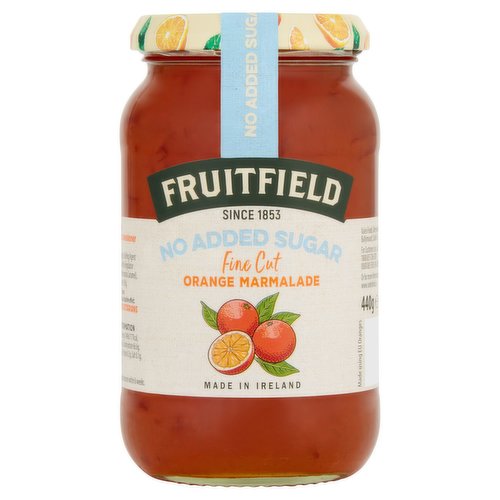 Fruitfield No Added Sugar Orange Marmalade 440g