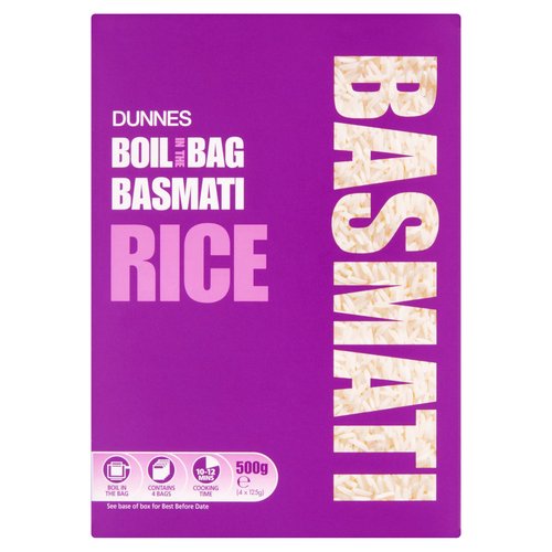 Dunnes Boil in the Bag Basmati Rice 4 x 125g (500g)