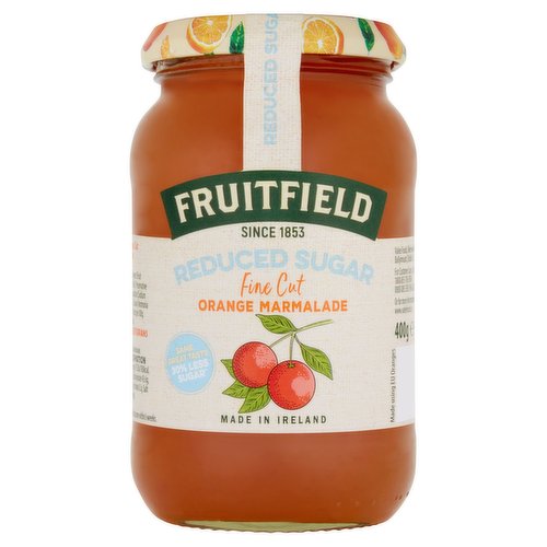 Fruitfield Reduced Sugar Fine Cut Orange Marmalade 400g