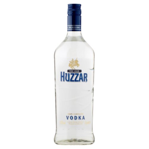 Huzzar Pure Grain Triple Distilled Vodka 1 Litre