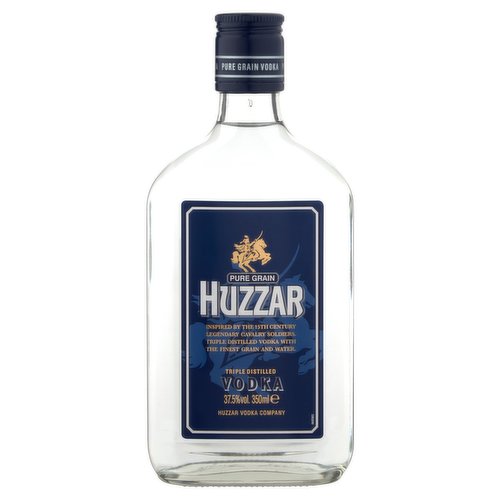 Huzzar Pure Grain Triple Distilled Vodka 350ml