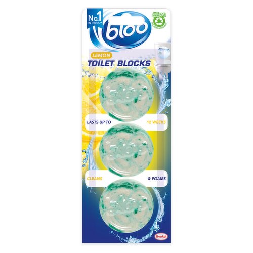 Bloo Lemon Toilet Blocks 3 x 38g