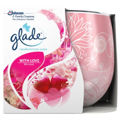 Glade Scented Candle Air Freshener With Love 120g