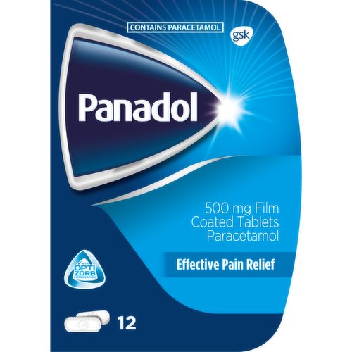 Panadol 500mg Film-Coated Tablets 12 Tablets