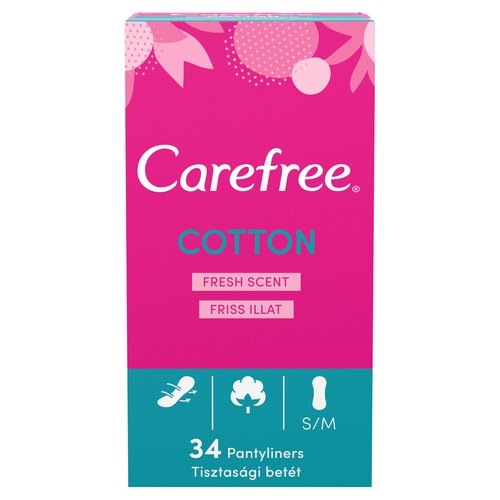 Carefree® Cotton Fresh Scent Pantyliners 34ct