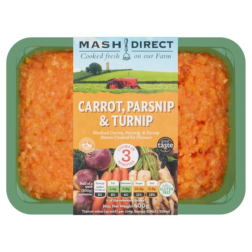 Mash Direct Carrot, Parsnip & Turnip 400g