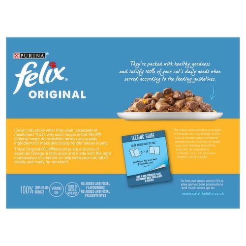 Felix Cat Pouches Poultry in Jelly, 12 x 100g : : Pet Supplies