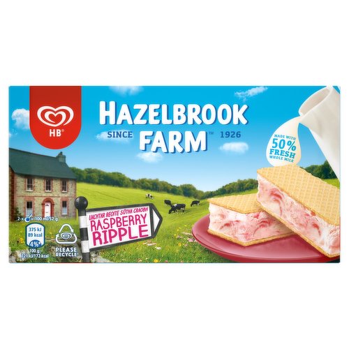 HB Hazelbrook Farm Raspberry Ripple 568ml