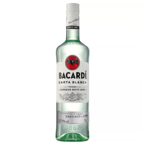 BACARDÍ Carta Blanca Superior White Rum, 100cl