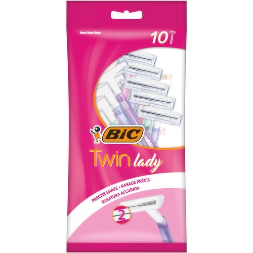 2 Packs 20 Ct Women's Razors Disposable Twin Blade Hair Removal