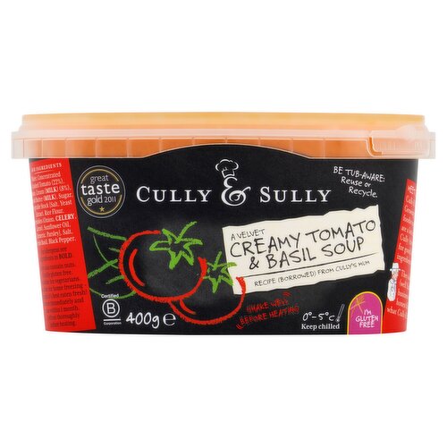 Cully & Sully A Velvet Creamy Tomato & Basil Soup 400g