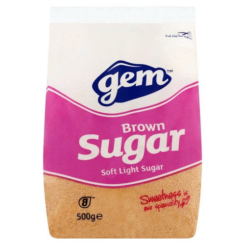 Gem Brown Sugar Soft Light Sugar 500g
