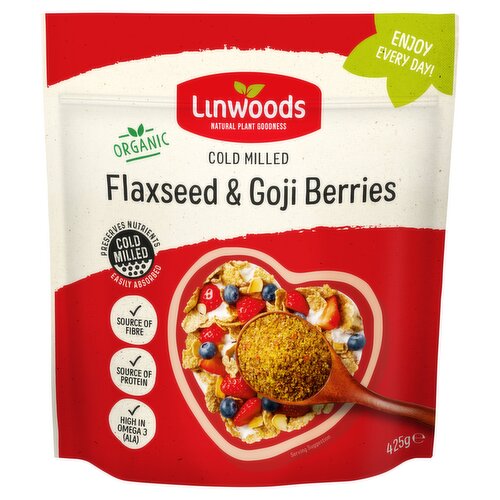 Linwoods Organic Cold Milled Flaxseed & Goji Berries 425g