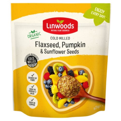 Linwoods Organic Cold Milled Flaxseed, Pumpkin & Sunflower Seeds 425g