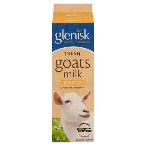 Glenisk Fresh Goats Milk Whole 1L
