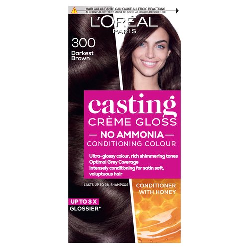 L'Oreal Casting Creme Gloss 300 Darkest Brown Semi Permanent Hair Dye