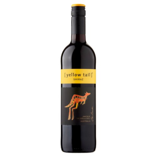 Shiraz<br/><br/><b>Features</b><br/>Wine of South Eastern Australia<br/>Crafted by the Casella Family<br/>Suitable for Vegans<br/><br/><b>Lifestyle</b><br/>Suitable for Vegans<br/><br/><b>Pack Size</b><br/>750mL ℮<br/><br/><b>General Alcohol Data</b><br/>Alcohol By Volume - 13.5<br/>Tasting Notes - This sensational [yellow tail] Shiraz delights with mouthfuls of juicy red berries and a satisfying peppery spice finish. Have you just found your favourite [yellow tail]?<br/>Units - 10.1<br/><br/><b>Region of Origin</b><br/>South Eastern Australia<br/><br/><b>Wine Alcohol Data</b><br/>Agent - Casella Family Brands (Europe) Ltd<br/>Current Vintage - 2020<br/>Grape Variety - Shiraz/Syrah<br/>History - With true family heritage at every turn, [yellow tail] was created by and still owned by the sixth generation of the Casella family, who have a family philosophy "to make great tasting, consistent wine that everyone can enjoy”. Indeed, our [yellow tail] wine is still lovingly made at their family home town in South East Australia, where the Casella's old family home continues to stand proudly in the heart of the modern winery.<br/>Producer - Casella Family Brands Ltd<br/>Regional Information - [yellow tail] is produced from carefully selected high quality grapes, sourced from vineyards across the sweeping plains of South East Australia.<br/>Vinification Details - Our talented wine making team put their passion and expertise into creating consistently great wines that deliver on taste and quality with every bottle. Enjoy!<br/>Winemaker - Alan Kennett<br/><br/><b>Wine Colour</b><br/>Colour - Red<br/><br/><b>Storage Type</b><br/>Ambient<br/><br/><b>Recommended Storage</b><br/>Storage Type - To enjoy this wine at its best, drink within <> of purchase.<br/><br/>Country of Origin - Australia<br/><br/><b>Safety Statements</b><br/>Pregnancy Warning<br/><br/><b>Company Name</b><br/>Casella Family Brands (Europe) Ltd<br/><br/><b>Company Address</b><br/>The Stores,<br/>
The Officers' Mess,<br/>
Duxford,<br/>
Cambridgeshire,<br/>
CB22 4QH,<br/>
UK.<br/><br/><b>Web Address</b><br/>www.yellowtailwine.com<br/><br/><b>Return To</b><br/>www.yellowtailwine.com<br/>
Casella Family Brands (Europe) Ltd,<br/>
The Stores,<br/>
The Officers' Mess,<br/>
Duxford,<br/>
Cambridgeshire,<br/>
CB22 4QH,<br/>
UK.<br/><br/>