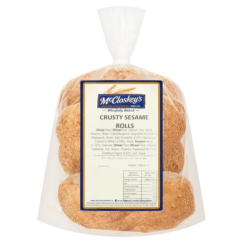 McCloskey's Crusty Rolls 5 x 100g