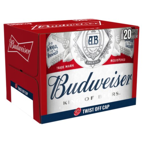 Budweiser King of Beers Lager Beer 20 x 300ml