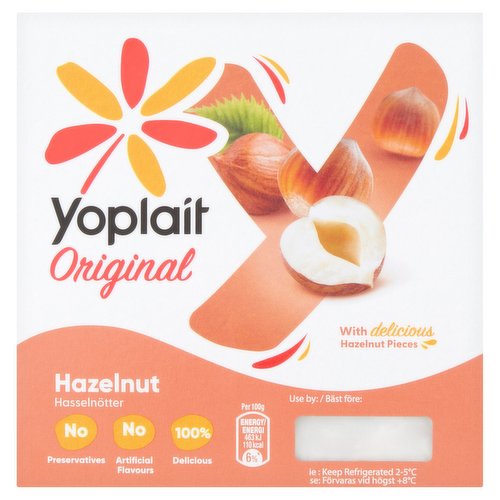 Yoplait Original Hazelnut 4 x 125g (500g)