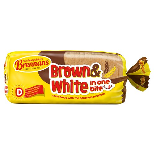 Brennans Brown & White in One Bite 800g