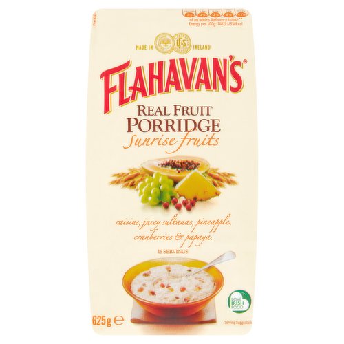 Flahavan's Real Fruit Porridge Sunrise Fruits 625g