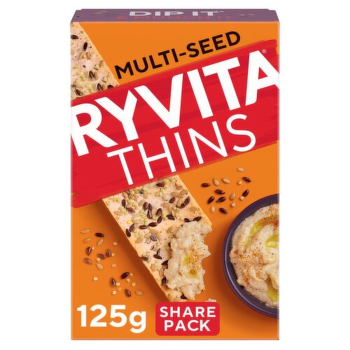 Ryvita Thins Multi-Seed Flatbread Crackers 125g