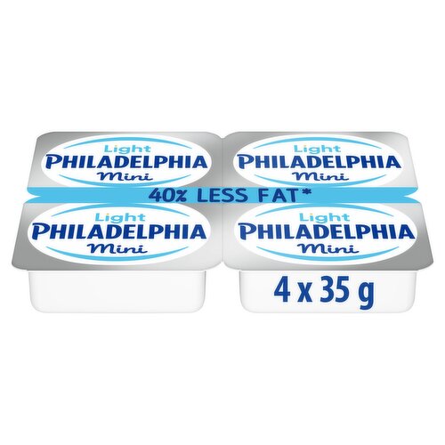 Philadelphia Light Soft Cheese Mini Tubs 4 x 35g