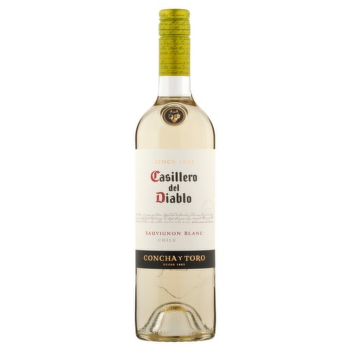 Sauvignon Blanc<br/><br/><b>Further Description</b><br/>All our grapes are produced with 100% renewable energy; Showing our commitment to the race for zero carbon emissions.<br/><br/><b>Features</b><br/>Wine of Chile<br/><br/><b>Pack Size</b><br/>75cl ℮<br/><br/><b>General Alcohol Data</b><br/>Alcohol By Volume - 12.5<br/>Serving Suggestion - Best opened and served between : 8 - 10°C<br/>Units - 9.4<br/><br/><b>Wine Alcohol Data</b><br/>Agent - Concha y Toro UK Ltd<br/>Current Vintage - 2022<br/>Grape Variety - Sauvignon Blanc<br/>History - More than 100 years ago, Don Melchor de Concha y Toro reserved for himself an exclusive batch of his best wines. To keep strangers away from his private reserve, he spread the rumour that the Devil lived in his cellar. Hence the name: Casillero del Diablo (The Devil's Cellar)<br/>Producer - Viña Concha y Toro S.A.<br/>Regional Information - Casillero del Diablo Sauvignon Blanc comes from vineyards located just a few kilometres from the Pacific Ocean. Constant sea breezes moderate the temperatures and result in remarkably fresh wines. The soils in the Limarí Valley lend an elegant mineral touch to the Sauvignon Blanc, while Casablanca contributes fruit flavours, such as peaches.<br/>Vinification Details - Our Reserva range is a collection of premium wines, made with grapes selected from Chile's best wine valleys. Each creation portrays the essence and typicity of its variety with a combination of carefully cultivated aromas, flavours, and styles.<br/>Winemaker - Marcelo Papa<br/><br/><b>Wine Colour</b><br/>Colour - White<br/><br/><b>Storage Type</b><br/>Ambient<br/><br/><b>Recommended Storage</b><br/>Storage Type - This wine is ideal for drinking now but can be kept for up to <><br/><br/><b>Preparation and Usage</b><br/>Best opened and served between : 8 - 10°C.<br/><br/>Country of Origin - Chile<br/><br/><b>Safety Statements</b><br/>Pregnancy Warning<br/><br/><b>Company Name</b><br/>Concha y Toro UK Ltd<br/><br/><b>Company Address</b><br/>OX33 1ER.<br/><br/><b>Web Address</b><br/>www.casillerodeldiablo.com<br/><br/><b>Return To</b><br/>Concha y Toro UK Ltd,<br/>
OX33 1ER.<br/>
www.casillerodeldiablo.com<br/><br/>