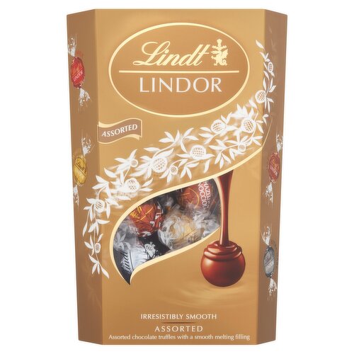 Lindt Lindor Milk Chocolate Truffles Box 337G - Beirut Duty Free