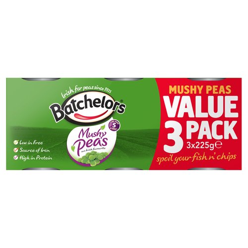 Batchelors Mushy Peas 3 x 225g