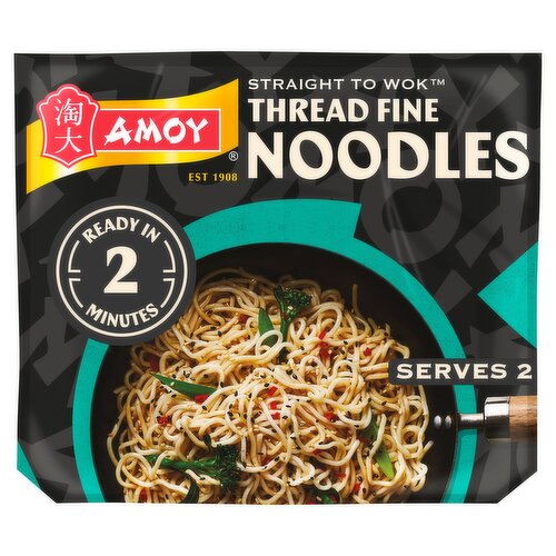 Amoy Straight to Wok Thread Fine Noodles 2 x 150g