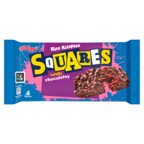 Kellogg's Rice Krispies Squares Delightfully Chocolatey Snack Bars 4x36g