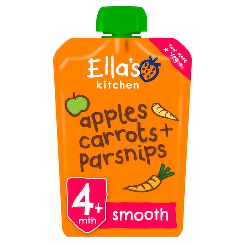 Ella's Kitchen Organic Apples, Carrots and Parsnips Baby Food Pouch 4+ Months 120g