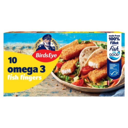 Birds Eye 10 Breaded Omega 3 Fish Fingers 280g