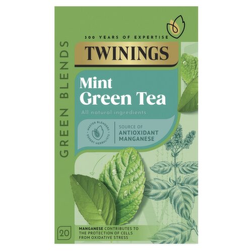 Twinings Mint Green Tea 20 Single Tea Bags 40g