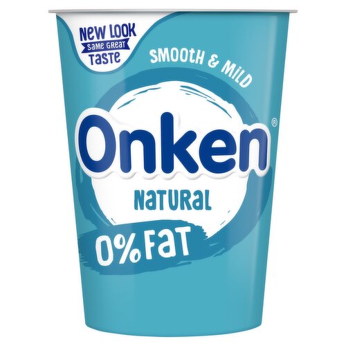 Onken 0% Fat Free Natural Yogurt 450g