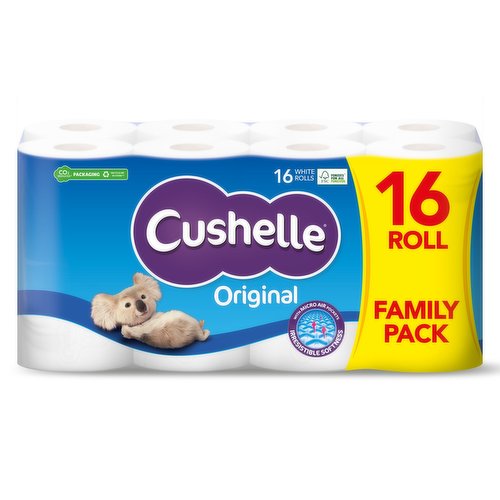 <b>Number of Units</b><br/>16<br/><br/><b>Safety Warning</b><br/>To avoid risk of suffocation, please keep plastic bag out of the reach of children and pets.<br/><br/><b>Storage Type</b><br/>Ambient<br/><br/>Country of Origin - Produce of the EU<br/><br/><b>Origin</b><br/>Produce of the EU<br/><br/><b>Company Address</b><br/>Essity UK Ltd <br/>
Southfields Road <br/>
Dunstable <br/>
Bedfordshire <br/>
LU6 3EJ.<br/>
<br/>
Essity Ireland Ltd <br/>
Suite 7 <br/>
Plaza 212 <br/>
Blanchardstown Corporate Park 2 <br/>
Dublin 15.<br/><br/><b>Return To</b><br/>If you are not entirely satisfied with this product,<br/>
please let us know by calling the free Cushelle Care line. UK: 0800 028 1029 IRE: 1800 509 483 Query@essity.com<br/><br/>