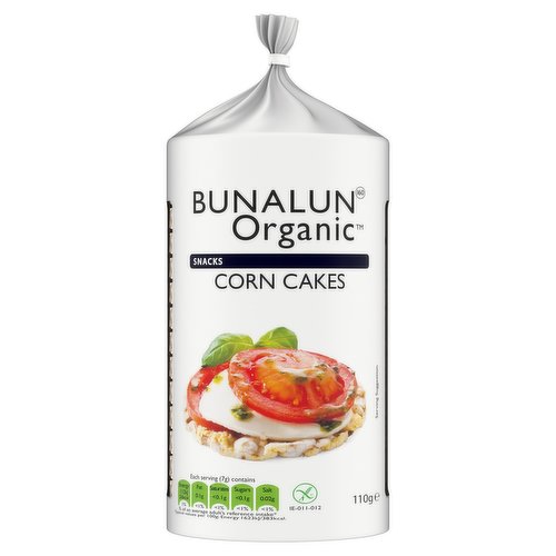 Bunalun Organic Snacks Corn Cakes 110g