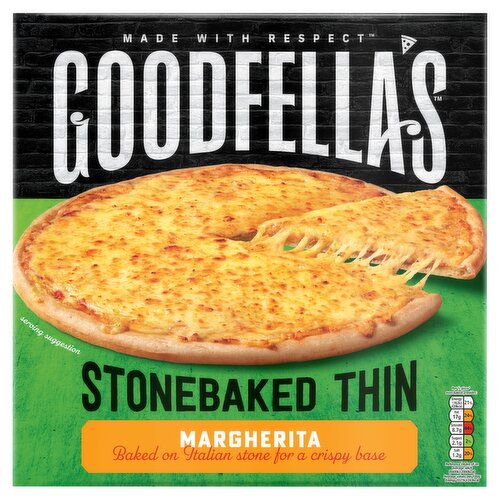 Goodfella's Stonebaked Thin Margherita Cheese Pizza 345g