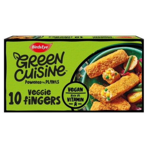 Birds Eye 10 Green Cuisine Vegan Veggie Fingers 284g