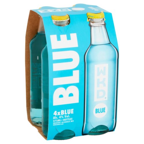 WKD Original Alcoholic Mix Blue 4 x 275ml