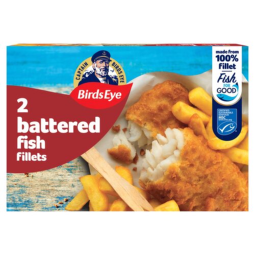 Birds Eye 2 Battered Fish Fillets 200g