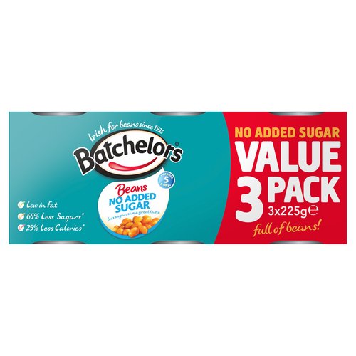 Batchelors Beans No Added Sugar 3 x 225g